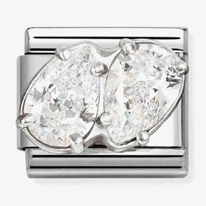 Nomination Italy Double CZ Charm