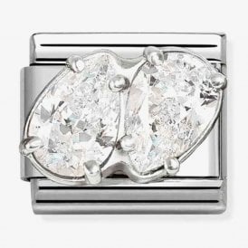 Nomination Italy Double CZ Charm