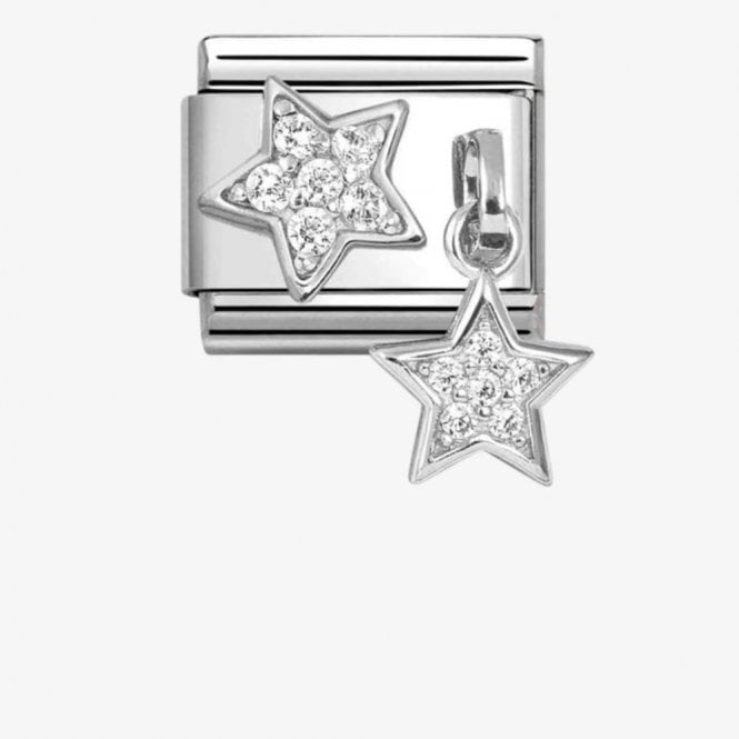 Nomination Italy Double CZ Star Charm