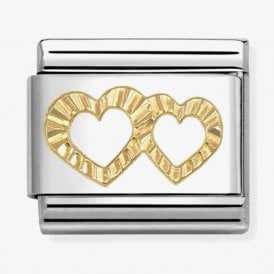 Nomination Italy Double Heart Charm