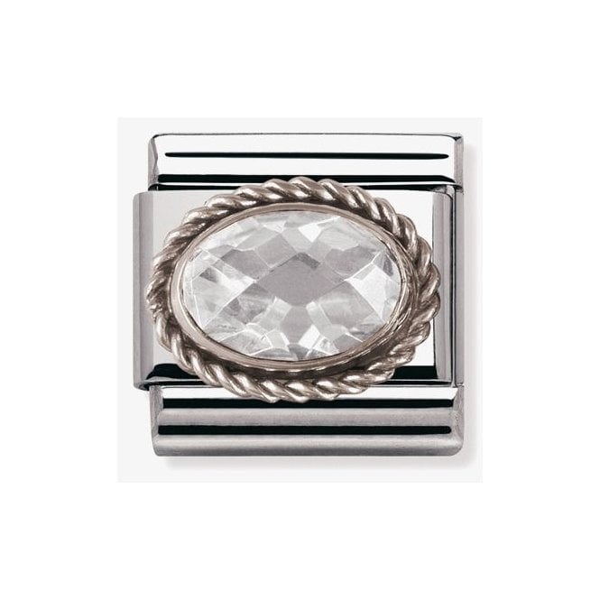 Nomination Italy Faceted Whtie Charm
