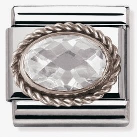 Nomination Italy Faceted Whtie Charm
