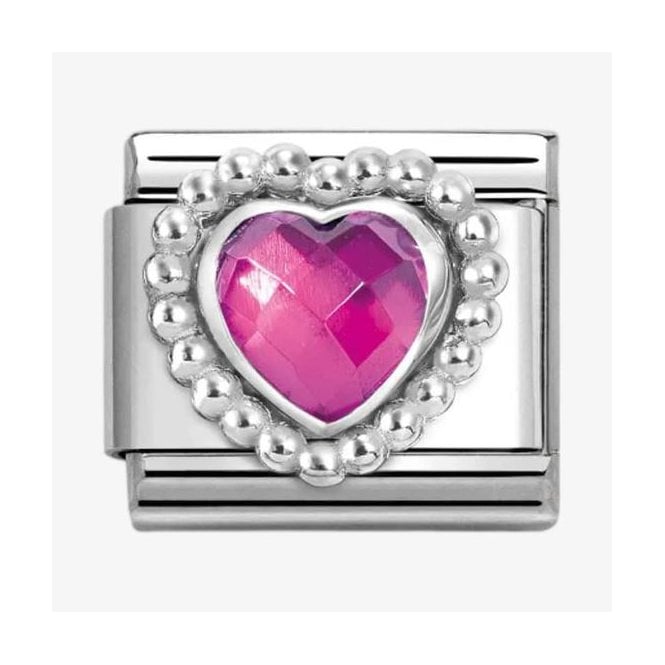 Nomination Italy Fuchsiz Heart Charm