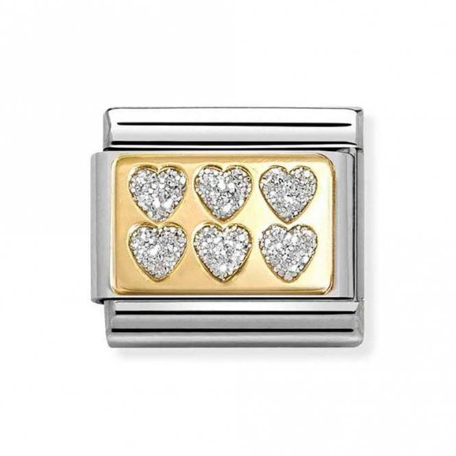 Nomination Italy Glitter Hearts Charm