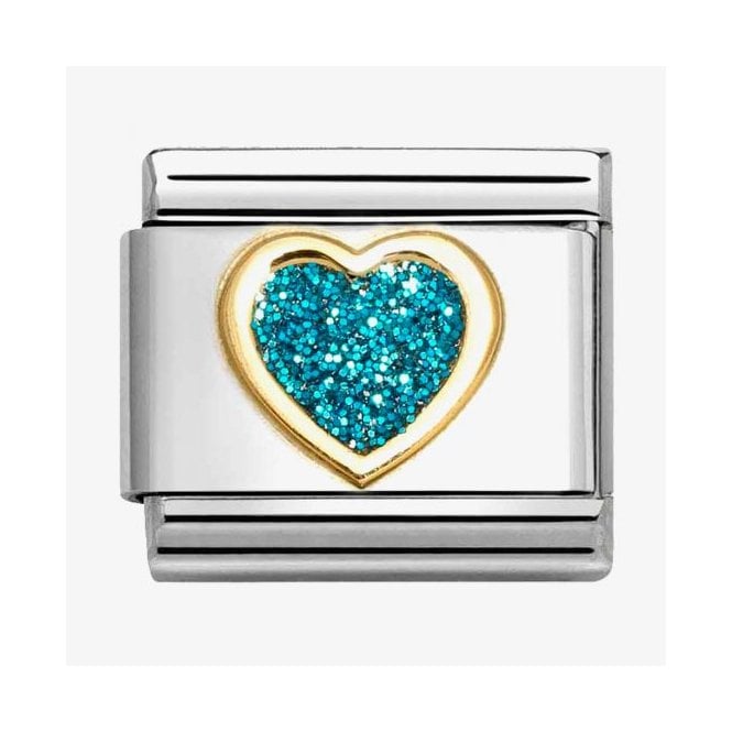Nomination Italy Glitter Light Blue Heart Charm 030220/08