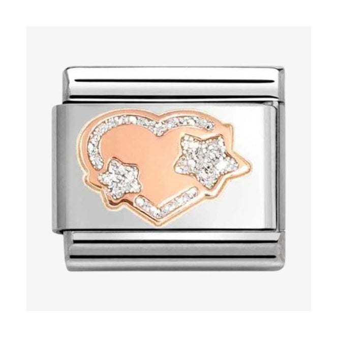 Nomination Italy Glitter Star Heart Charm