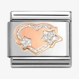 Nomination Italy Glitter Star Heart Charm