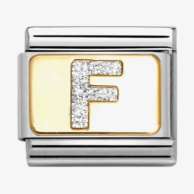 Nomination Italy Gltter Initial F Charm