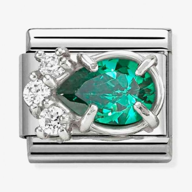 Nomination Italy Green CZ Charm