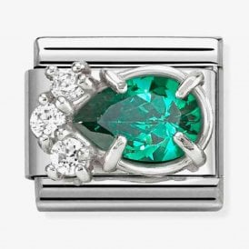 Nomination Italy Green CZ Charm