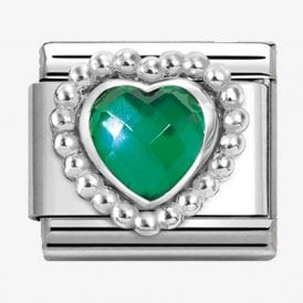 Nomination Italy Green Heart Charm