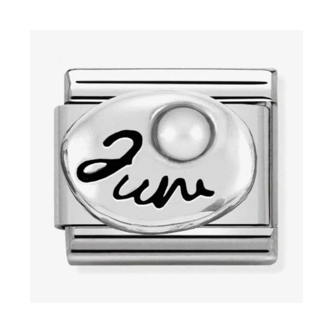 Nomination Italy June Pearl Birthstone Charm 330505/06