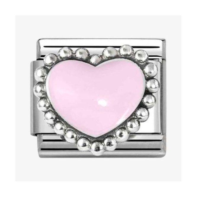 Nomination Italy Pink Beaded Heart Charm