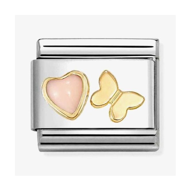 Nomination Italy Pink Coral & Butterfly Charm 030523/12