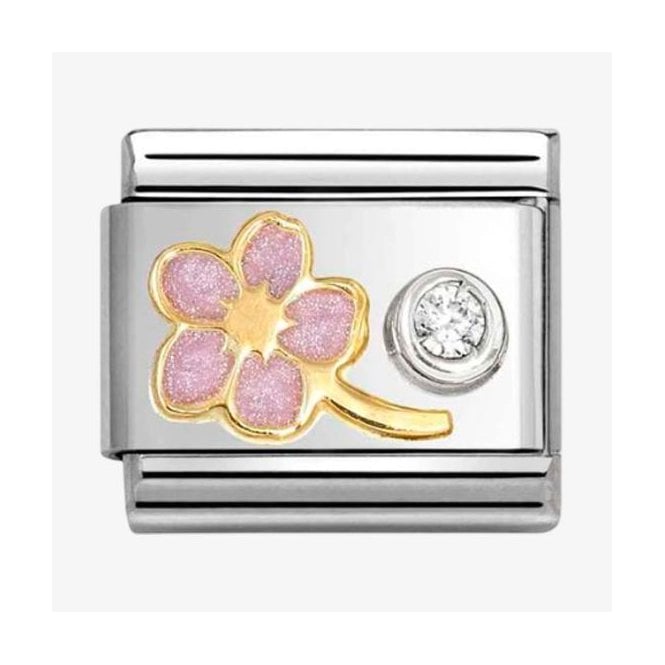Nomination Italy Pink Flower Charm
