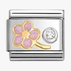 Nomination Italy Pink Flower Charm
