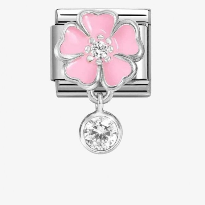 Nomination Italy Pink Flower Drop Charm