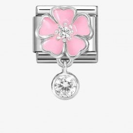 Nomination Italy Pink Flower Drop Charm