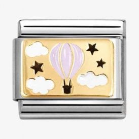 Nomination Italy Pink Hot Air Balloon Charm