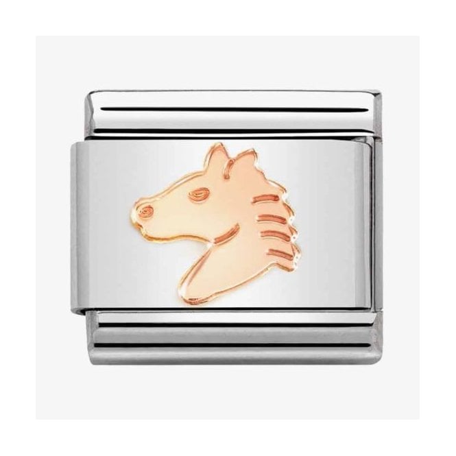 Nomination Italy Rose Gold Horse Head Charm