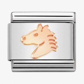 Nomination Italy Rose Gold Horse Head Charm