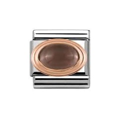 Nomination Italy Rose Gold Smokey Quartz Charm 430501/29
