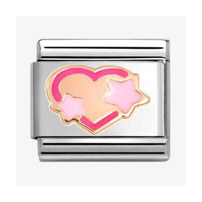 Nomination Italy Rose Pink Heart Charm