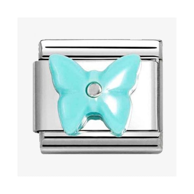 Nomination Italy Turquoise Butterfly Charm