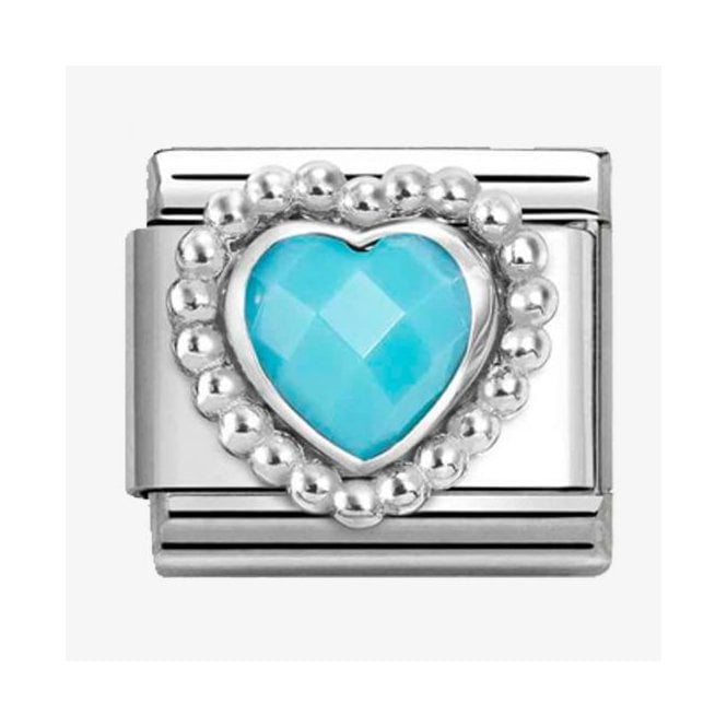 Nomination Italy Turquoise Heart Charm