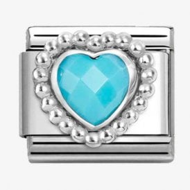 Nomination Italy Turquoise Heart Charm