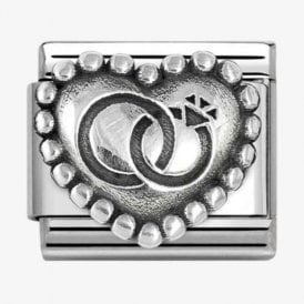 Nomination Italy Wedding Rings Heart Charm