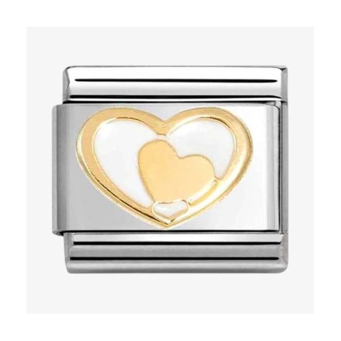 Nomination Italy White Enamel Heart Charm