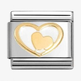 Nomination Italy White Enamel Heart Charm