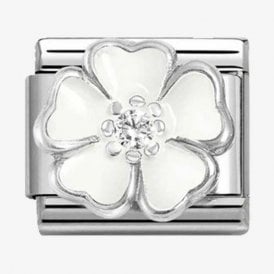 Nomination Italy White Flower Charm 330321/15