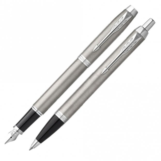 Parker Gift24 IM Chrome Fountain & Ball Point Pens 2214458