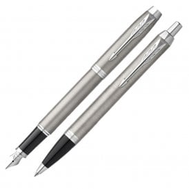 Parker Gift24 IM Chrome Fountain & Ball Point Pens 2214458
