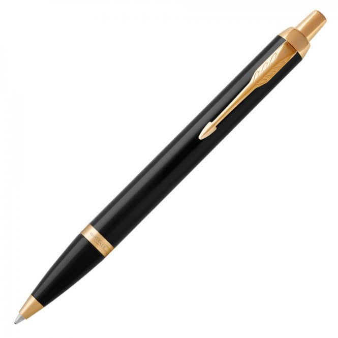 Parker IM Ballpoint Black Gold Trim Pen 1931666