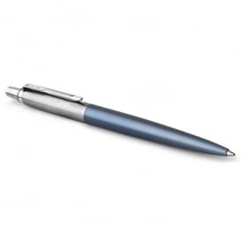 Parker Pens Jotter Ballpoint Classic Blue Chrome Pen 1953191