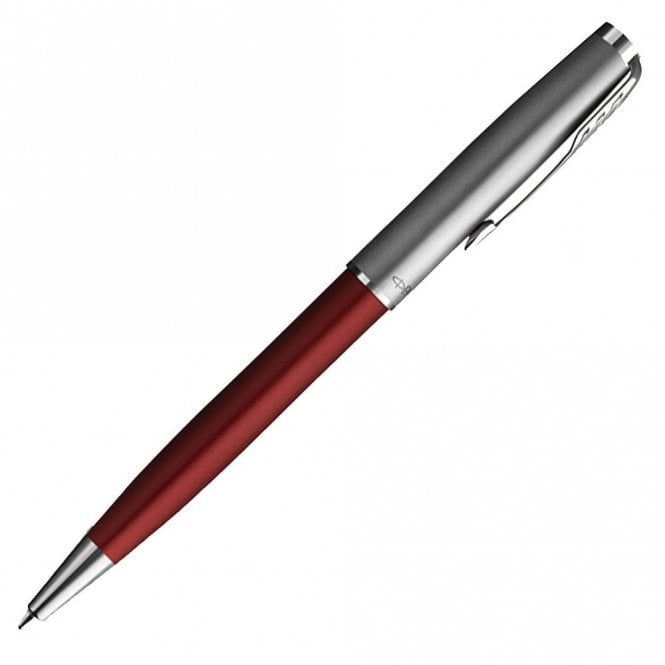 Parker Sonnet Essentail Ballpoint Silver & Red Pen 2146851