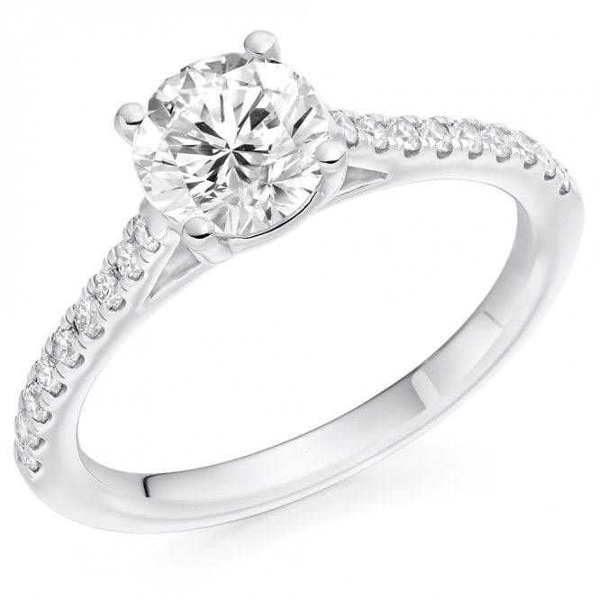 Lowry Diamonds Platinum 1.19t Lab Grown Diamond Solitaire Ring Certified Centre Stone 1.01ct D / VVS2