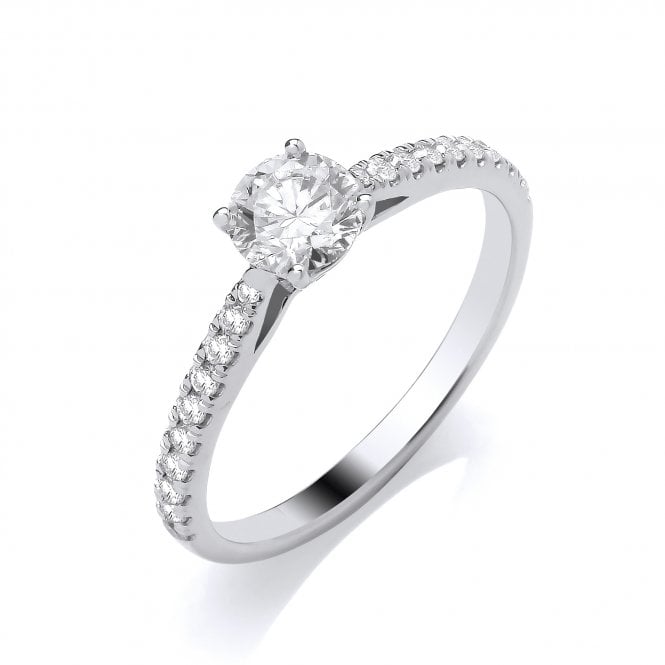 Lowry Diamonds Platinum 1.22ct Lab Grown Diamond Solitaire Ring Certified 1.03ct E VS1