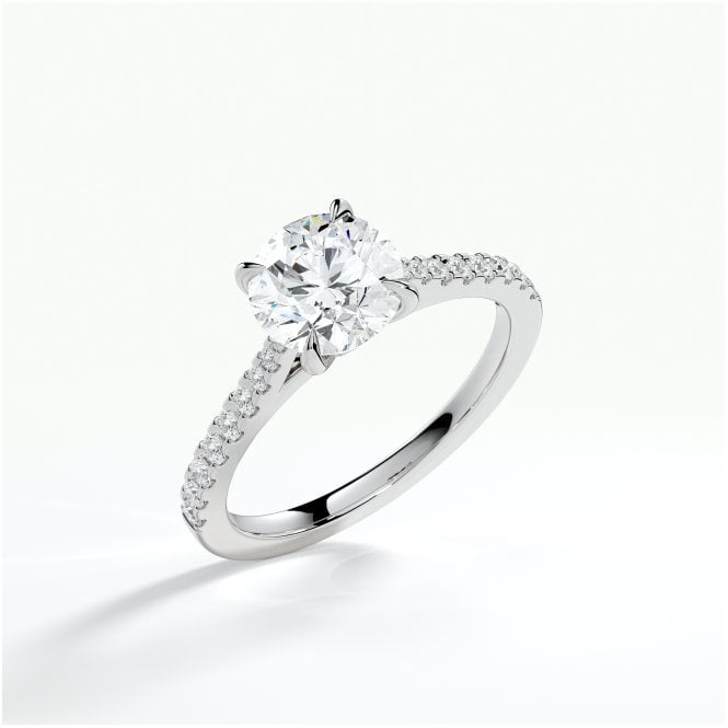 Lowry Diamonds Platinum 1.76ct ct Lab Grown Diamond Solitaire Ring Certified Centre 1.51ct D / VS1