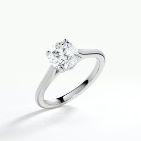 Platinum 2.00ct Lab Grown Diamond Solitaire Ring Certified D / VS1