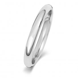 Platinum 2.5mm Court Wedding Ring