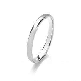 Platinum 2mm Court Wedding Ring