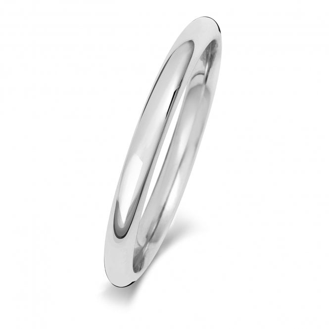 Platinum 2mm Court Wedding Ring
