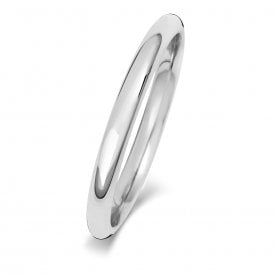 Platinum 2mm Court Wedding Ring