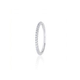 Platinum Diamond Claw Set Wedding Ring .25ct
