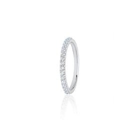 Platinum Diamond Claw Set Wedding Ring .33ct