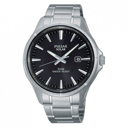 not used Pulsar Men's Solar Powered Bracelet Watch PX3045X1